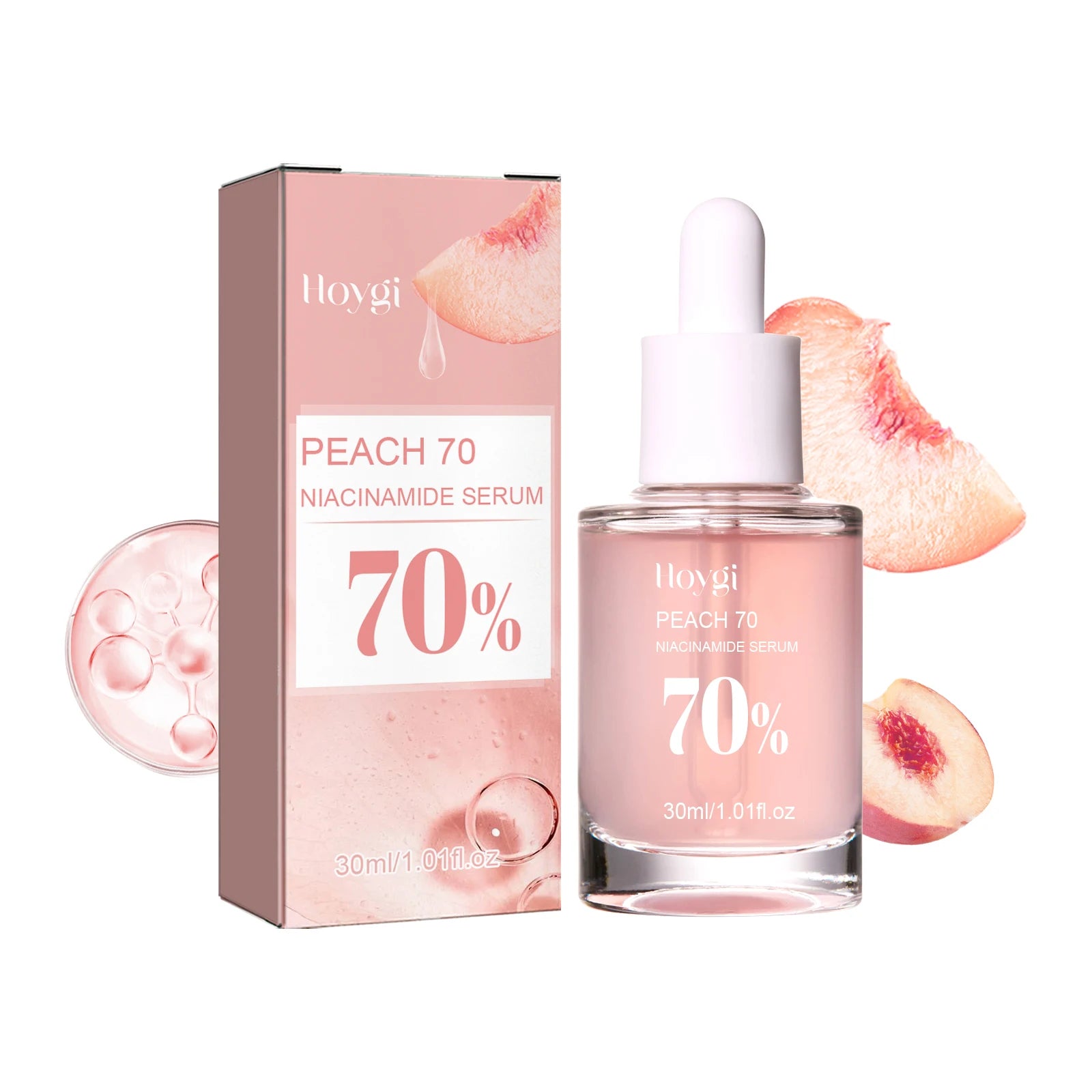 Hoygi Niacinamide Face Serum Firming Skin Fade Fine Lines Pore Shrink Remove Dark Spots Smoothing Skin Glowing Face Serum