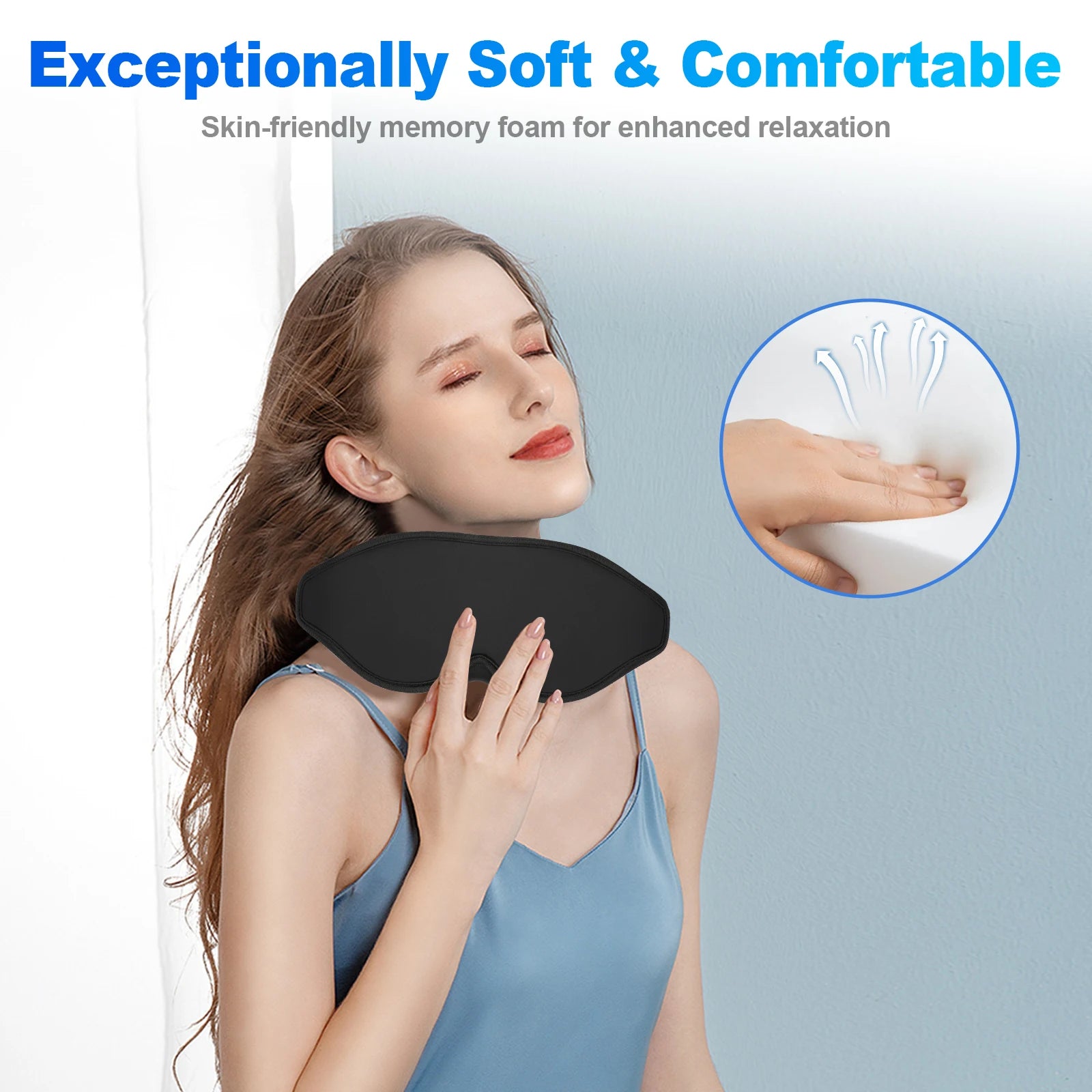 3D Sleeping Eye Mask Travel Rest Aid Eye Cover Patch Paded Soft Sleeping Mask Blindfold Eye Relax Massager
