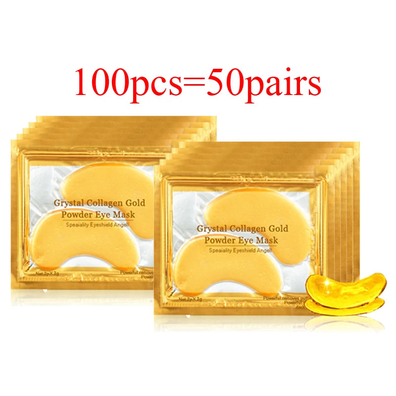 Gold Collagen Eye Patches for Hydrated Bright Eyes