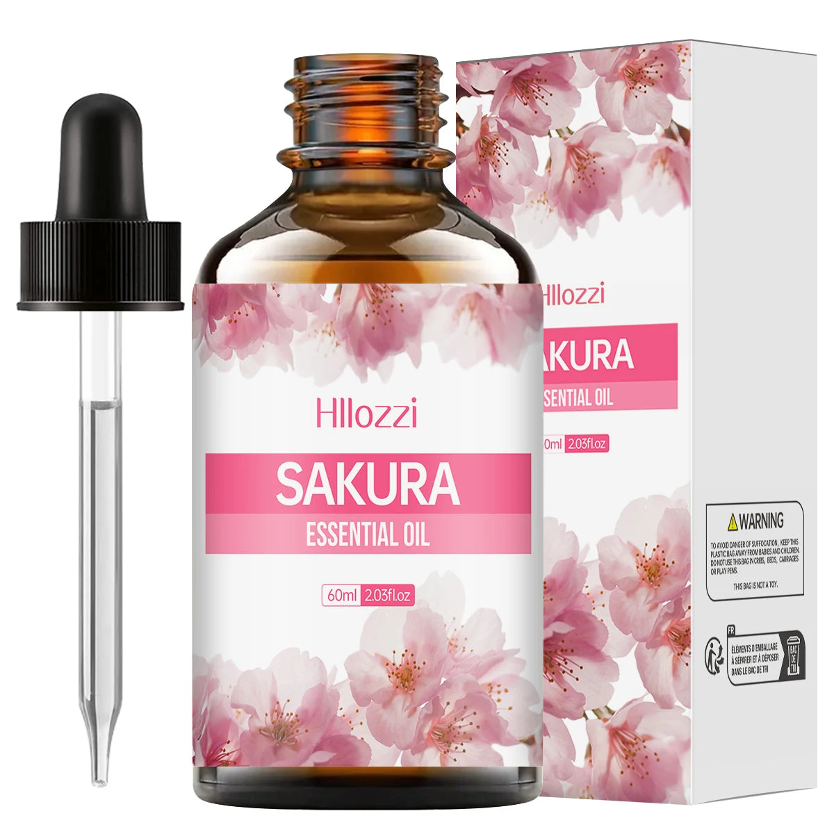 100ml/60ml/30ml Cherry Blossom Essential Oil is suitable for facial skin care, body care, aromatherapy, aromatherapy essential o