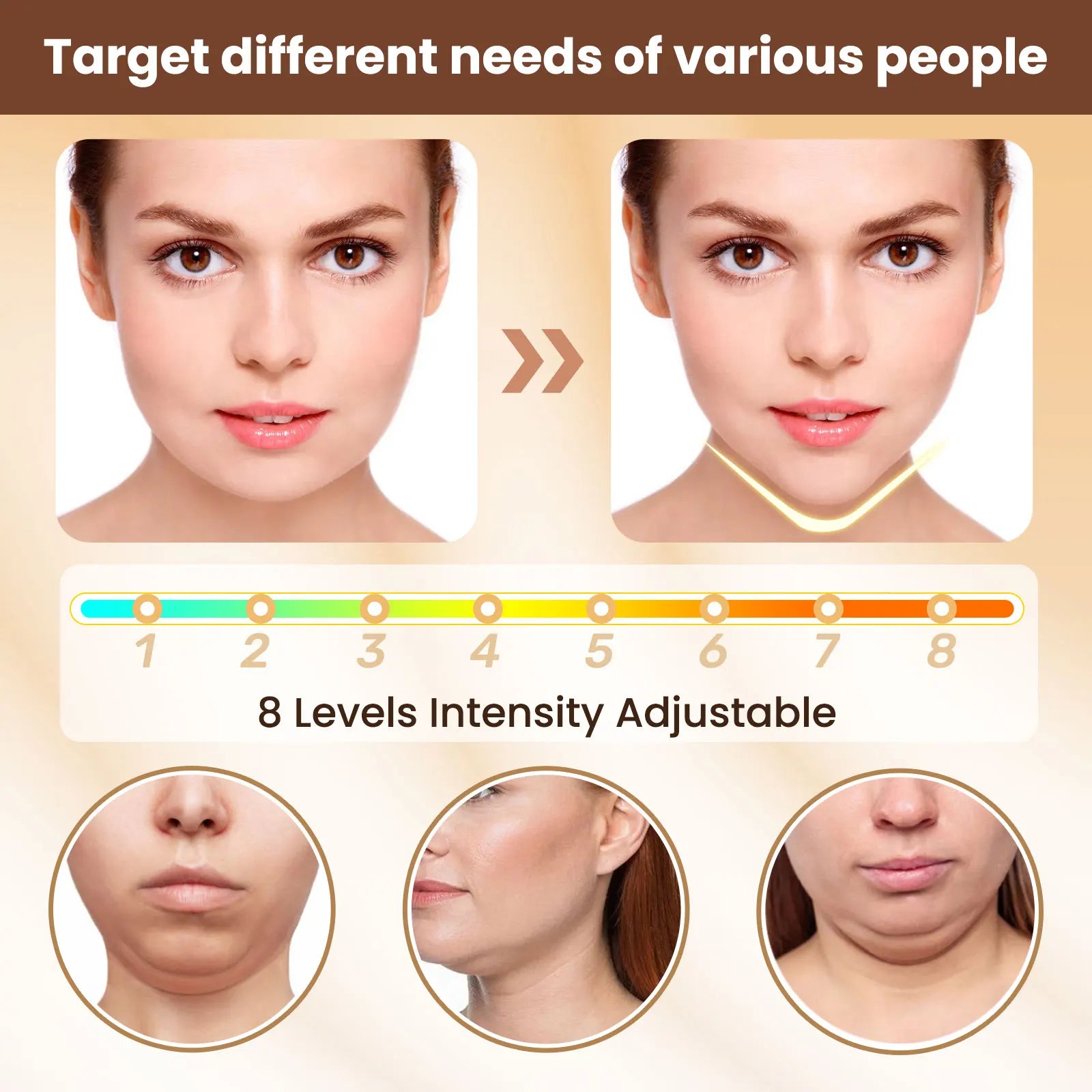 EMS Facial Massage Device for Lifting and Relaxation