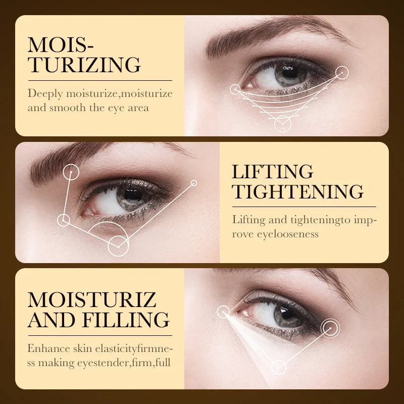 24K Gold Hyaluronic Eye Cream for Bright Eyes