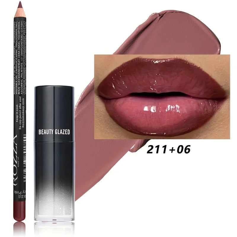 Everyday Lip Liner and Lip Oil Duo Set