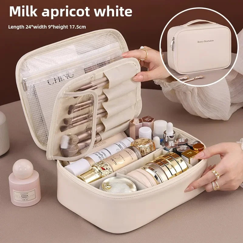 New Women's Cosmetic Bag Portable Storage Bag Large Capacity Luxury Makeup Bag Travel Organizer Essentials Toiletry Bags