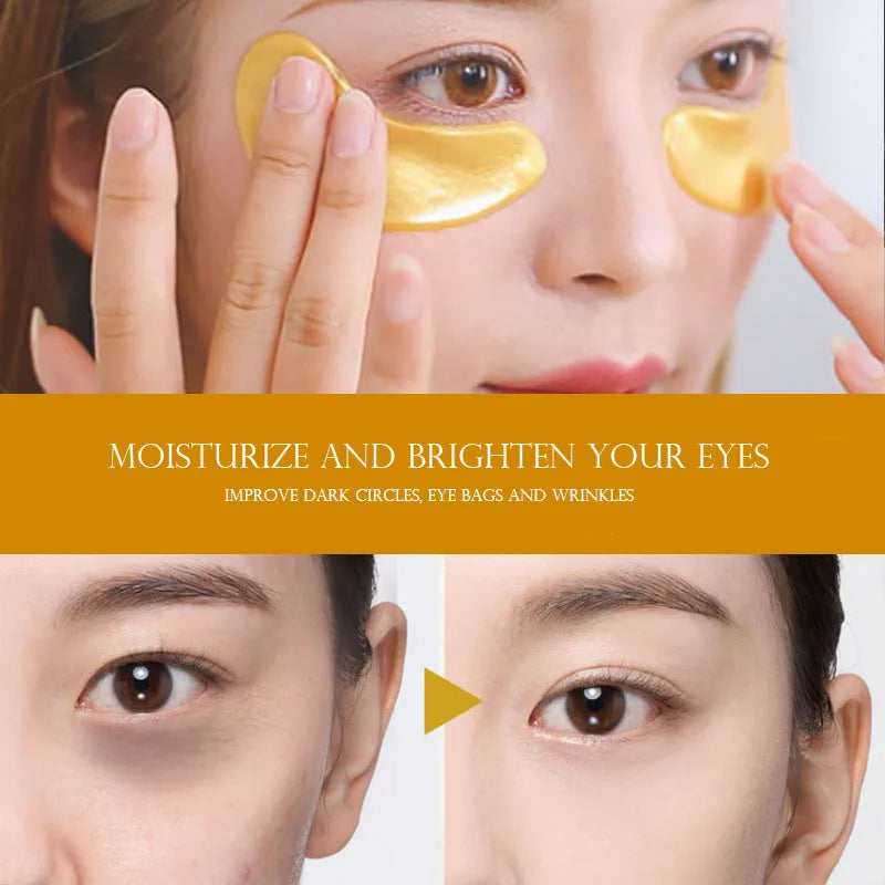 Gold Collagen Eye Patches for Hydrated Bright Eyes
