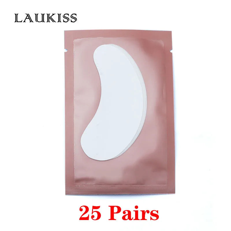 25/50/100Pairs Eye Patches Under Eyelash Pads for Building Hydrogel Paper Patches Lint Free Stickers for False Eyelashes LAUKISS