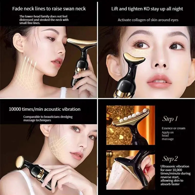 Neck Facial Lifting Device Skin Tightening Skin Rejuvenation Face Massager Double Chin Remover Eye Skin Care Beauty Tool
