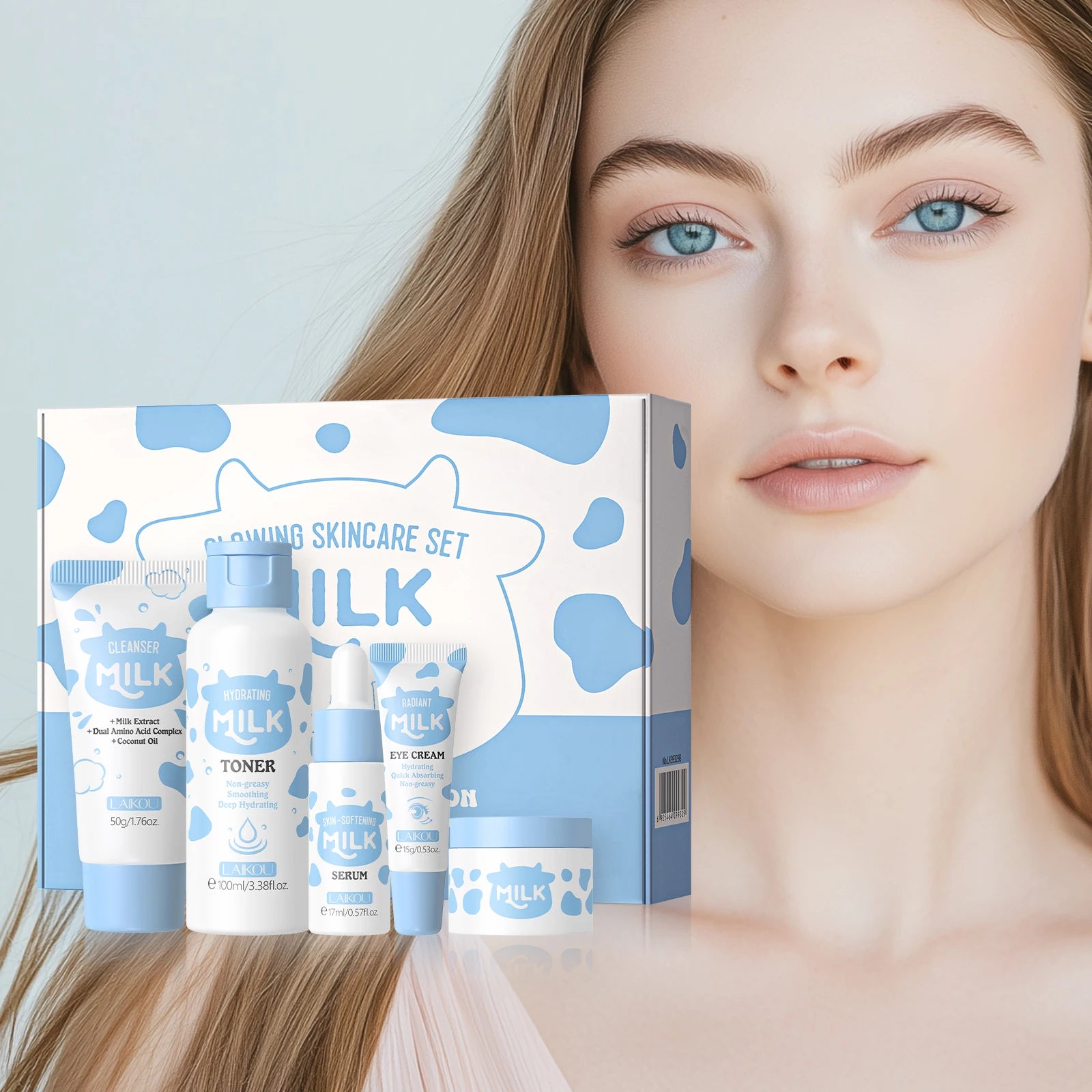 Milk Glow Skincare Set for Hydrated Radiant Skin