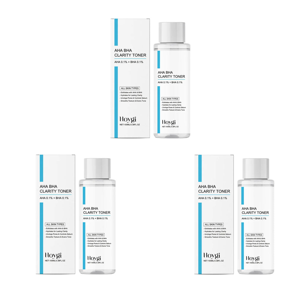 AHA BHA Toner Gentle Exfoliating Toner for Oily Skin Pore Refining Soothing Hydrating Facial Essence Daily Oil Control Skincare