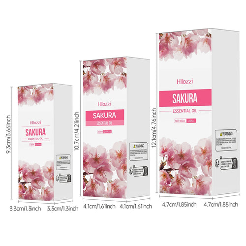 100ml/60ml/30ml Cherry Blossom Essential Oil is suitable for facial skin care, body care, aromatherapy, aromatherapy essential o