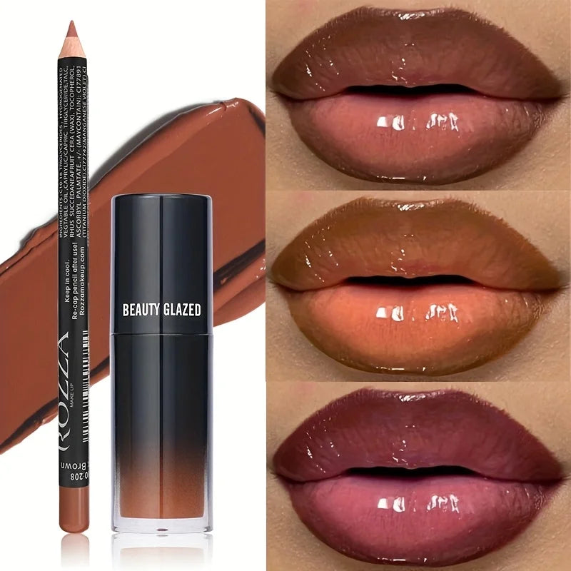Everyday Lip Liner and Lip Oil Duo Set