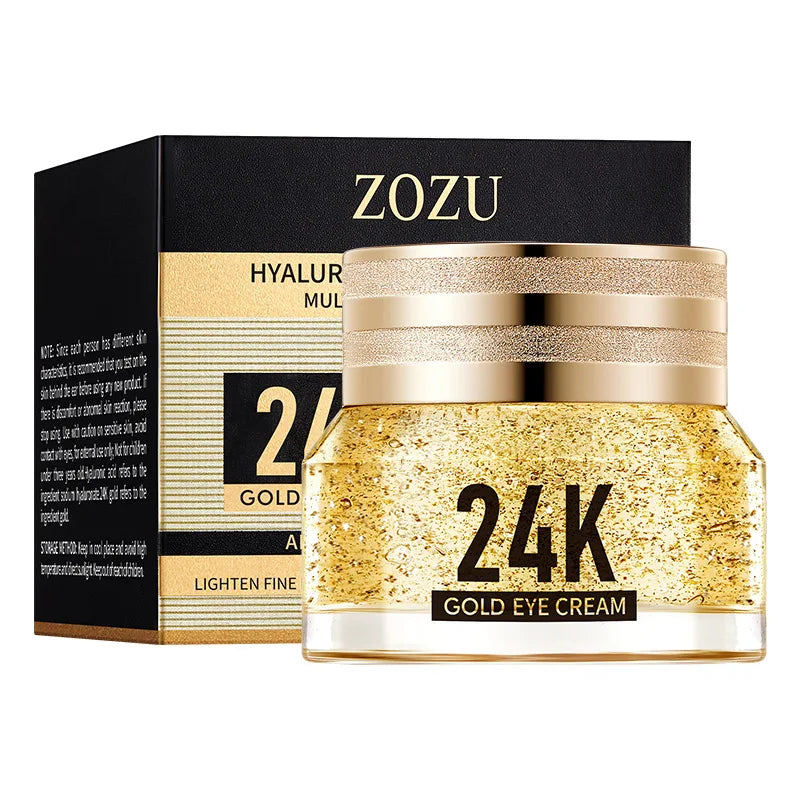 24K Gold Hyaluronic Eye Cream for Bright Eyes