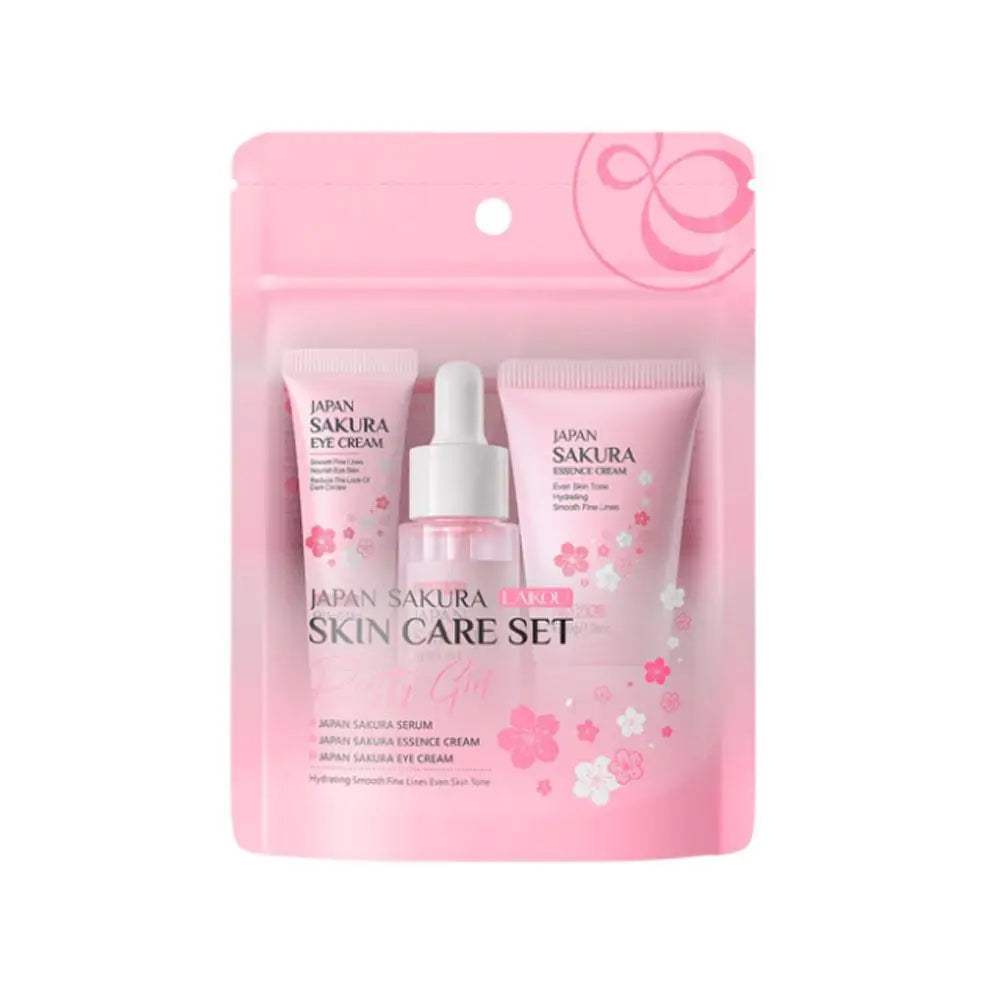 5/3pcs/Set Sakura Skincare Gift Set for Hydrated Glowing Skin