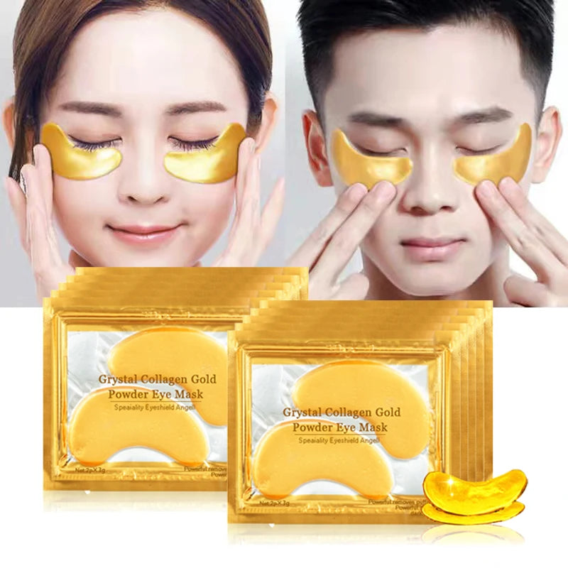 Gold Collagen Eye Patches for Hydrated Bright Eyes