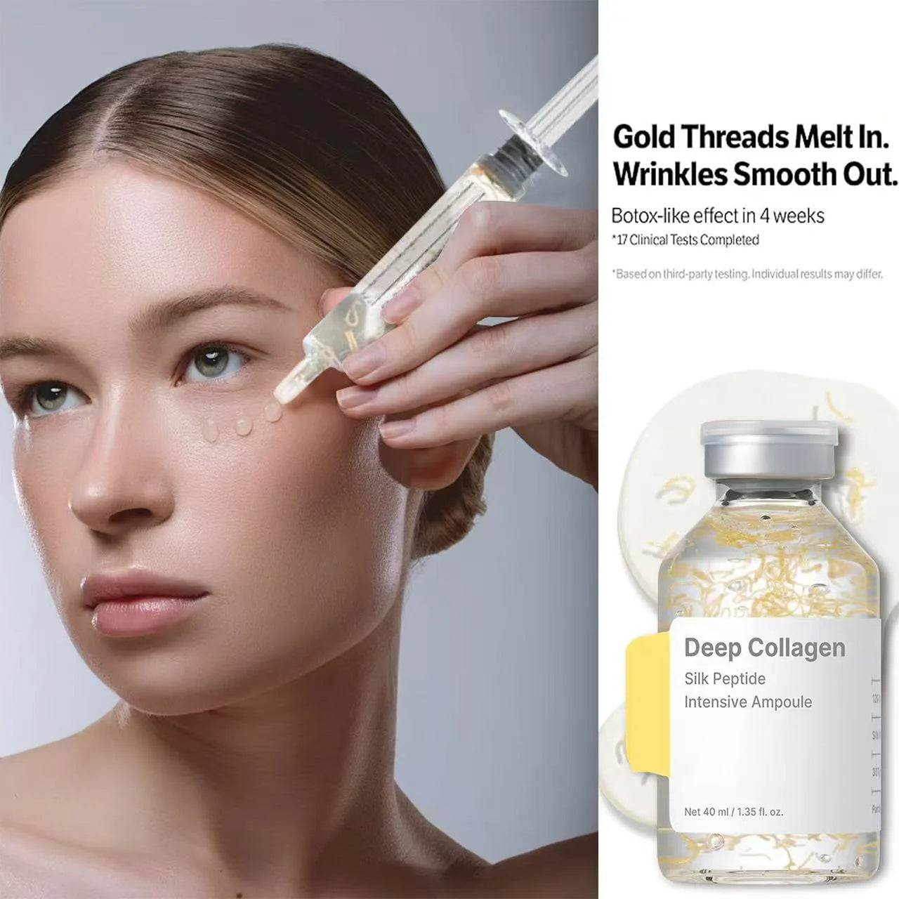 Silk Peptide Intensive Lifting Ampoule |Anti-Aging Serum For Face With Collagen & 30 Peptide Complex  Skin Tightening & Firming