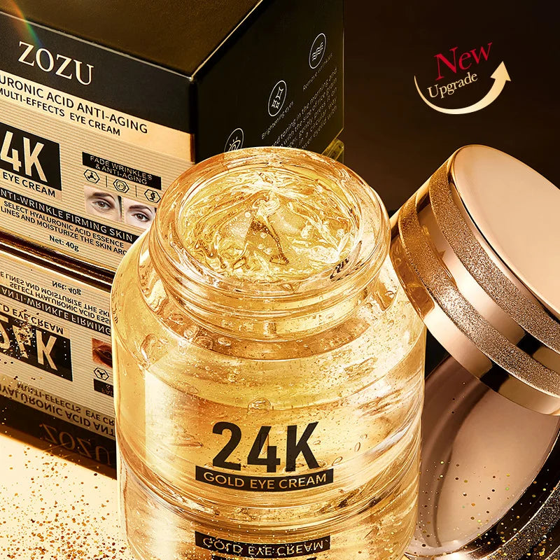 24K Gold Hyaluronic Eye Cream for Bright Eyes