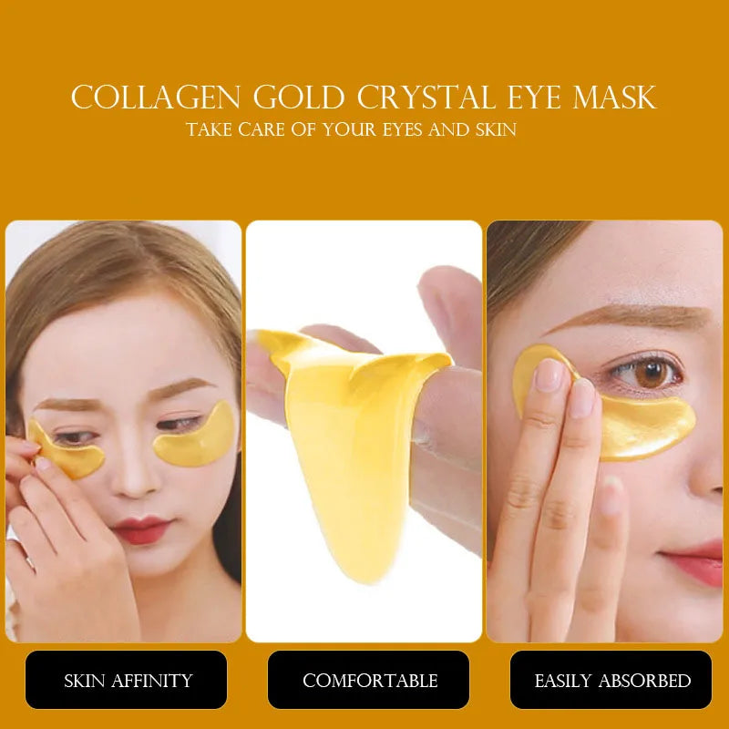Gold Collagen Eye Patches for Hydrated Bright Eyes