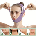 V-Lift Face Slimming Band - Graphene Infused & Adjustable, Reusable Jawline Contour for Double Chin (5-Size Unisex)