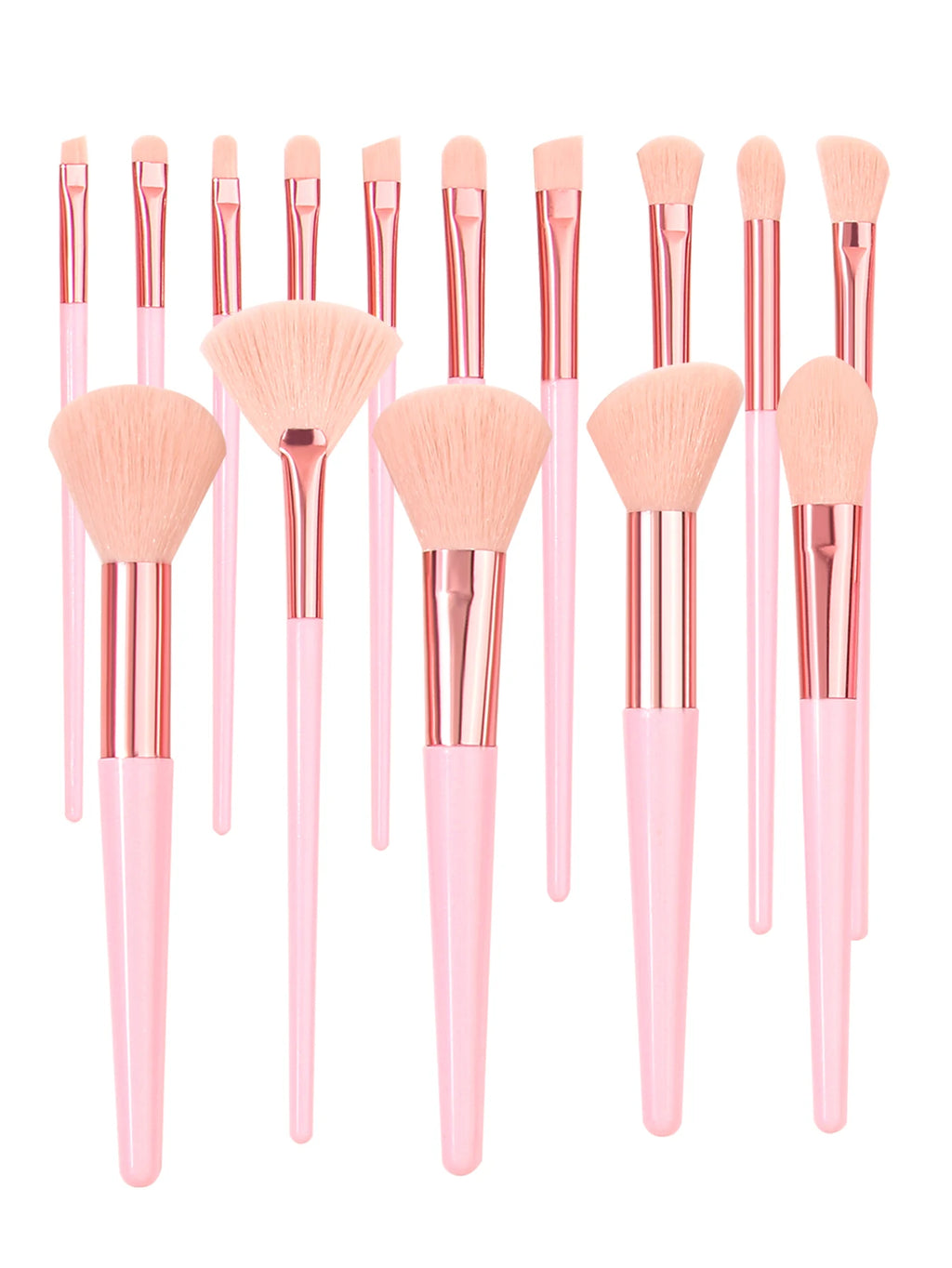 Professional makeup brush set, 15 Commonly Used Makeup Brushes, makeup sponge puff, Eyebrow Trimmer, waterproof makeup bag