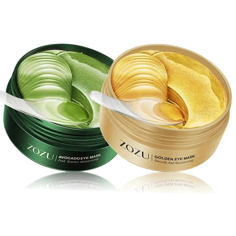 60PCS/120 PCS Eye Mask Avocado Gold Moisturize Firming Improve Eye Bags Eye Patches Anti Wrinkle Eye Patches for Dark Circles