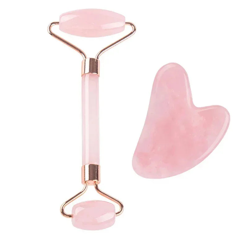 Natural Jade Roller Face Gua Sha Natural Stone Body Neck Massager Acupoint Eye Care Spa Massage Tools Massage Visage Lifting