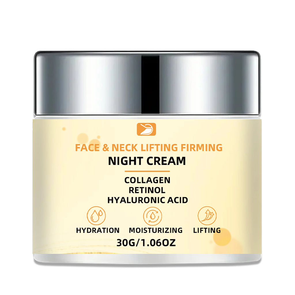 Face & Neck Lifting Firming Night Cream: Firms Face & Neck, Hydrates & Smooths Light Skin. Non-Greasy, Skincare Lovers' Choice