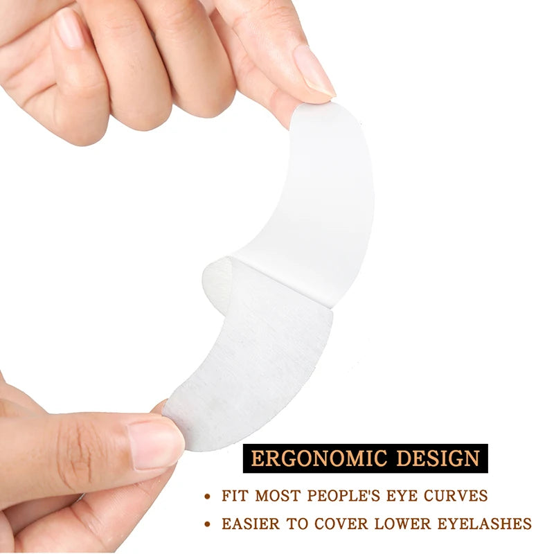 25/50/100Pairs Eye Patches Under Eyelash Pads for Building Hydrogel Paper Patches Lint Free Stickers for False Eyelashes LAUKISS