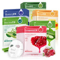 30pcs Fresh Fruit Sheet Masks for Hydrated Glowing Skin