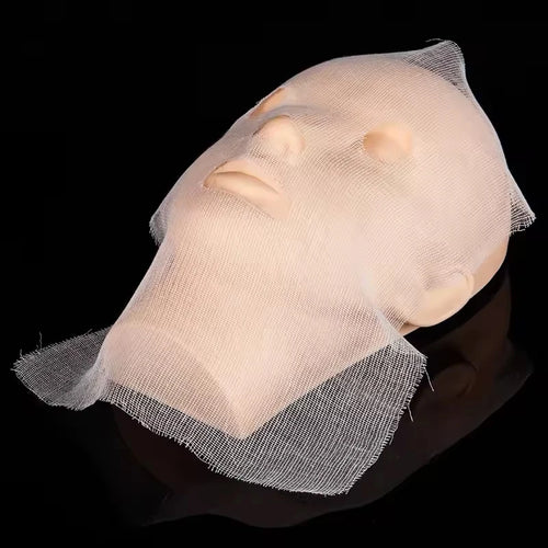 500/100pcs Ultra-thin Facial Gauze Mask Pure Cotton Disposable Gauze Face Mask Paper DIY Skincare Facial Masks For Beauty Salons