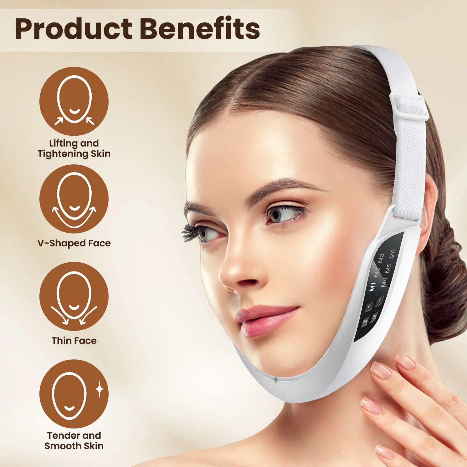 EMS Facial Massage Device for Lifting and Relaxation