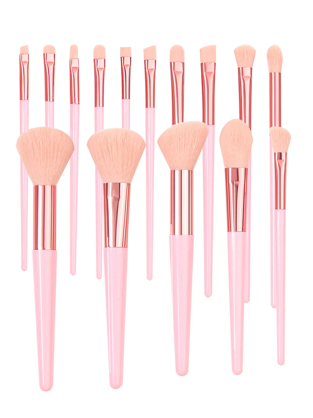 Professional makeup brush set, 15 Commonly Used Makeup Brushes, makeup sponge puff, Eyebrow Trimmer, waterproof makeup bag